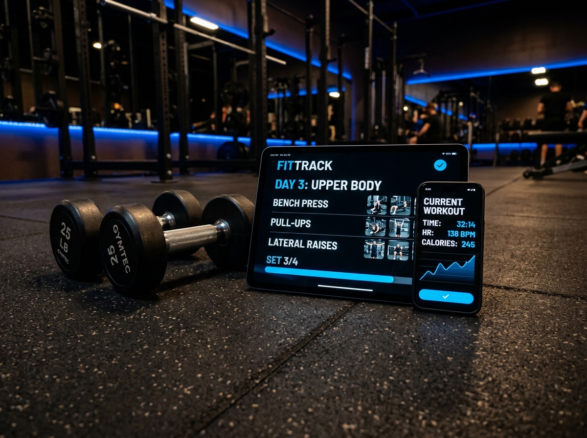 Digital preview of the PC Strength and Conditioning training guide on mobile and tablet devices
